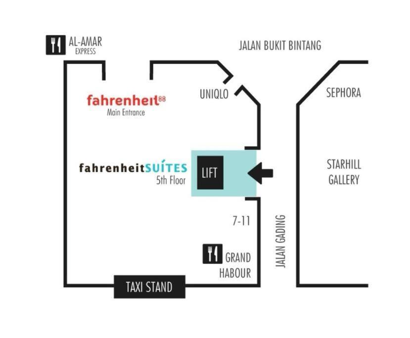 Fahrenheit Condo Bukit Bintang Kl 2R By Roseline Kuala Lumpur Dış mekan fotoğraf